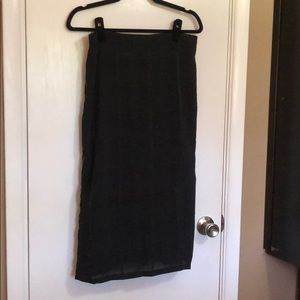 Religion L black plaid skirt